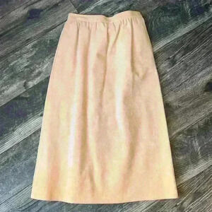Vintage 70/80s With Tags Bill Blass Blassport Ultra Suede Camel Skirt Size 4